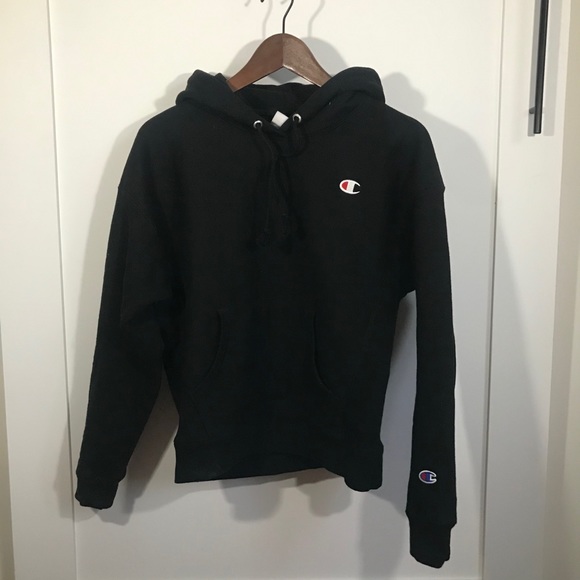 Champion Reverse Weave Black Sweatshirt - Picture 1 of 6